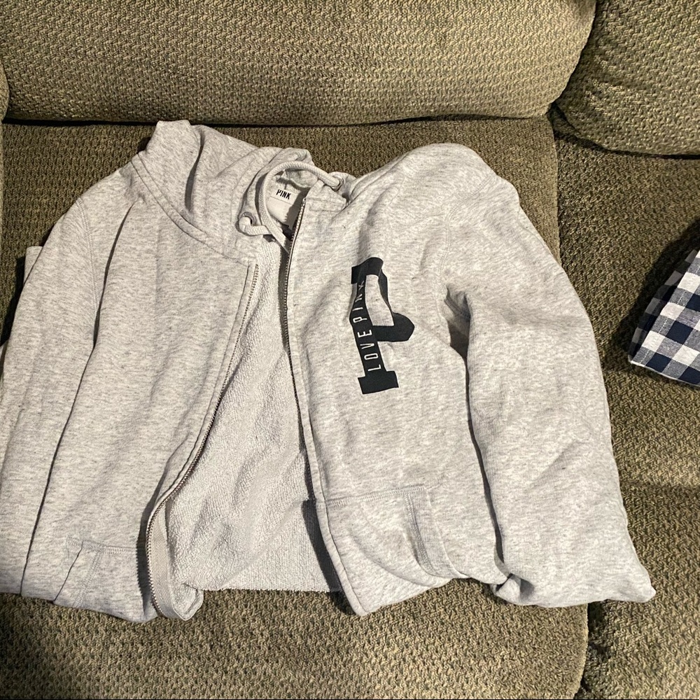 VS Pink zip up jacket